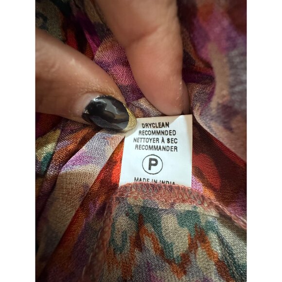 Blank London Womens Petite Medium Multicolor Boho Blouse - Anthropologie - Picture 8 of 8